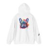 Playful Splash Frenchie Hooded Sweatshirt (Face #4 of Four)