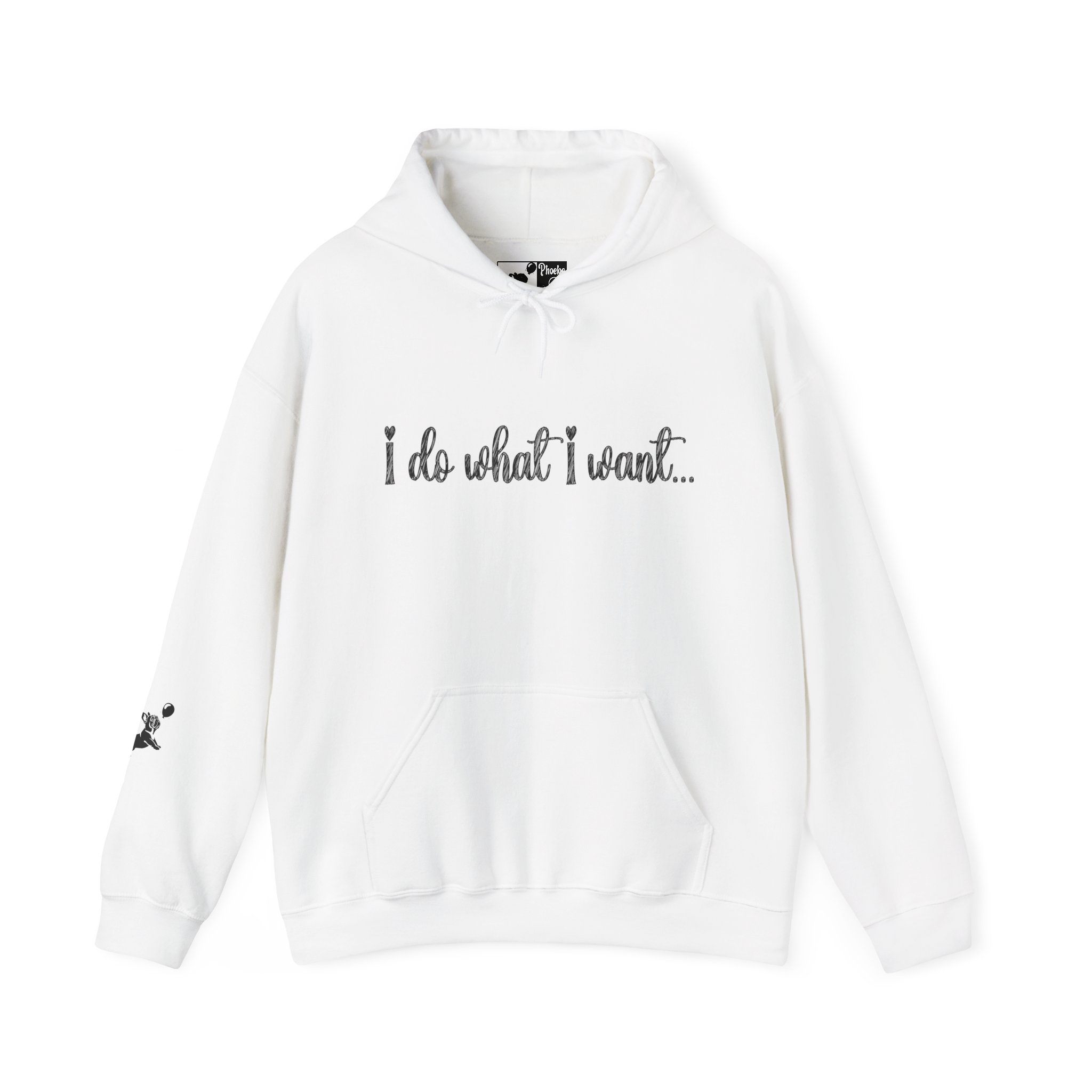 I Do What I Want + Naps, Frenchie Style ("Blue") | Comfy Hoodie - Image 2