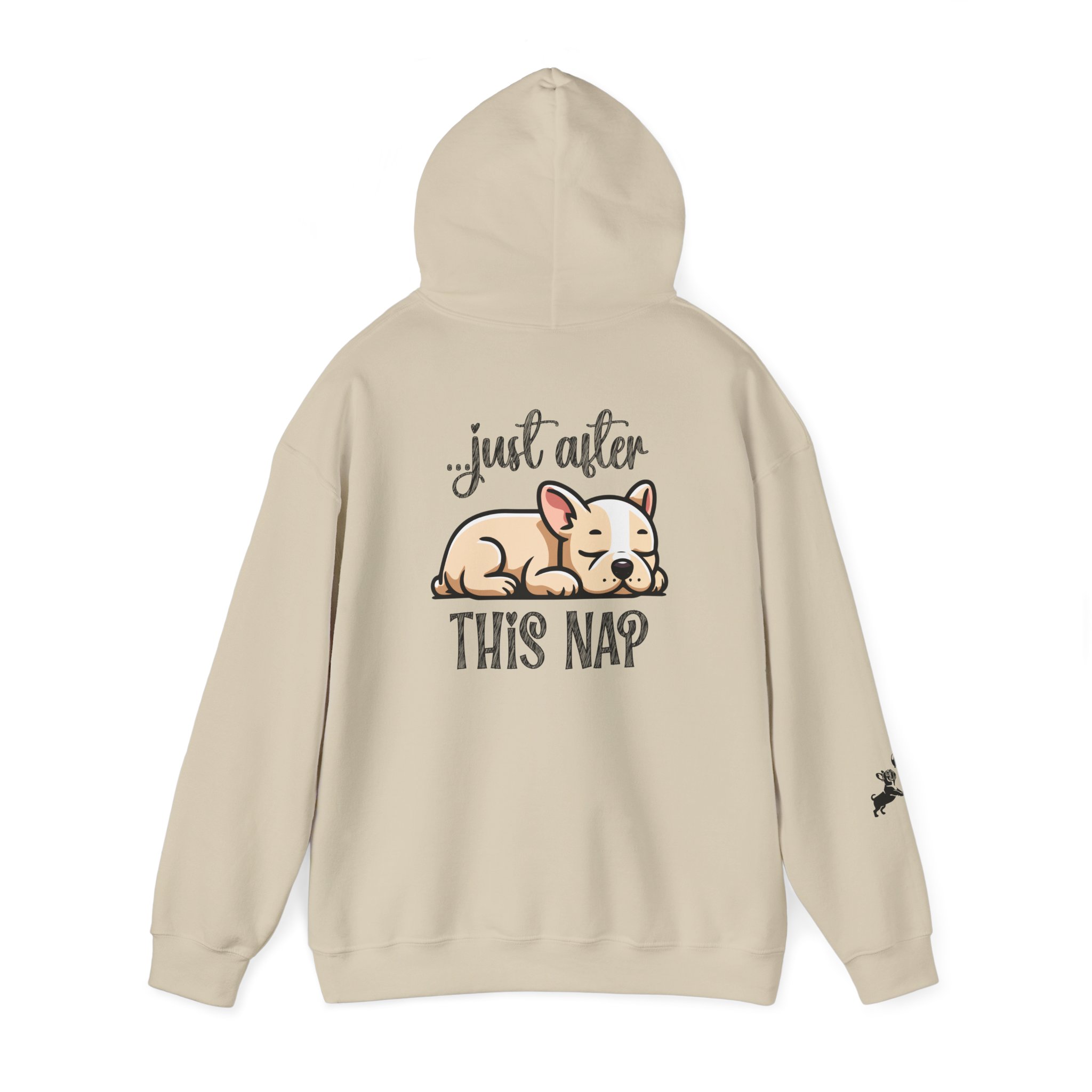 I Do What I Want + Naps, Frenchie Style ("Tan") | Comfy Hoodie - Image 5