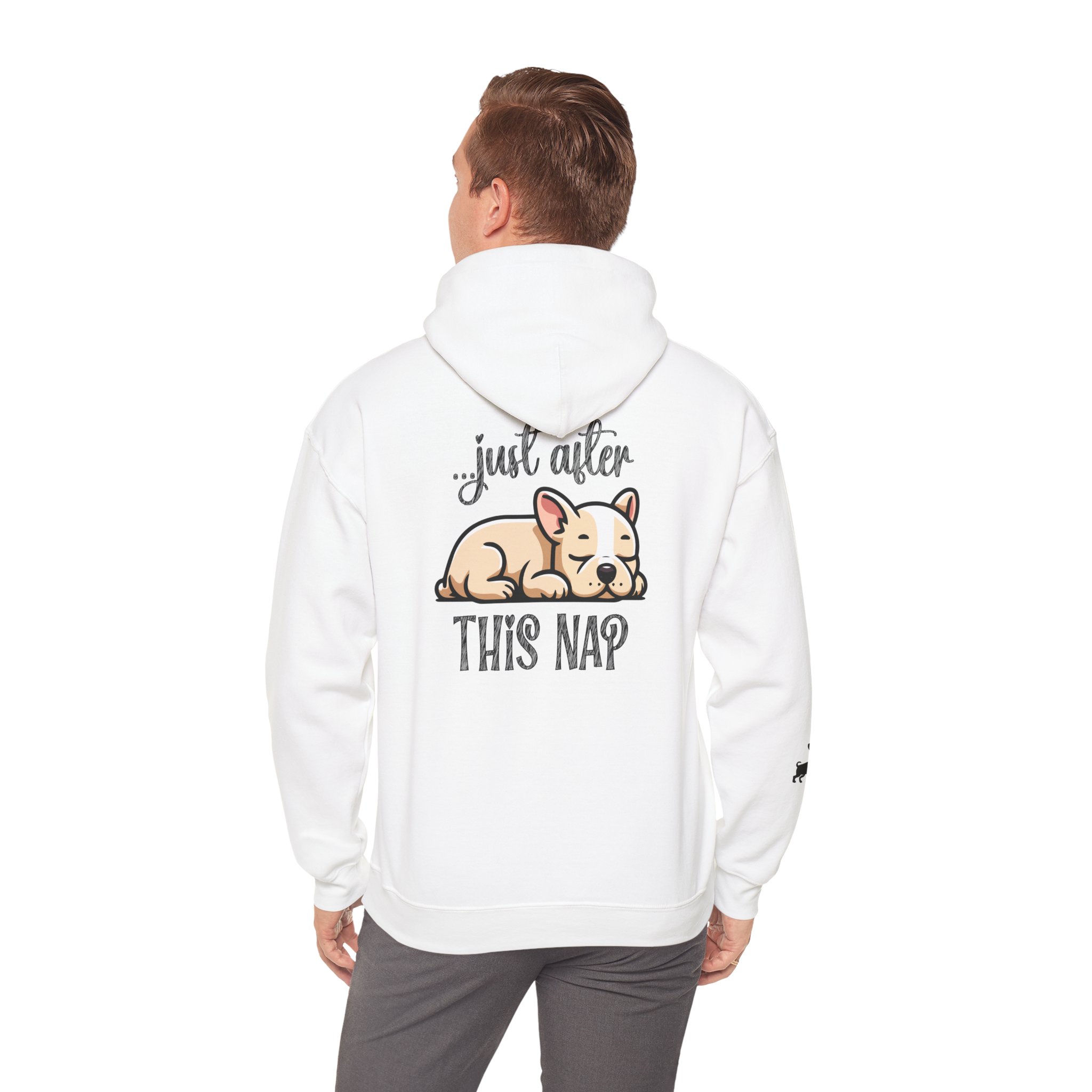 I Do What I Want + Naps, Frenchie Style ("Tan") | Comfy Hoodie - Image 4