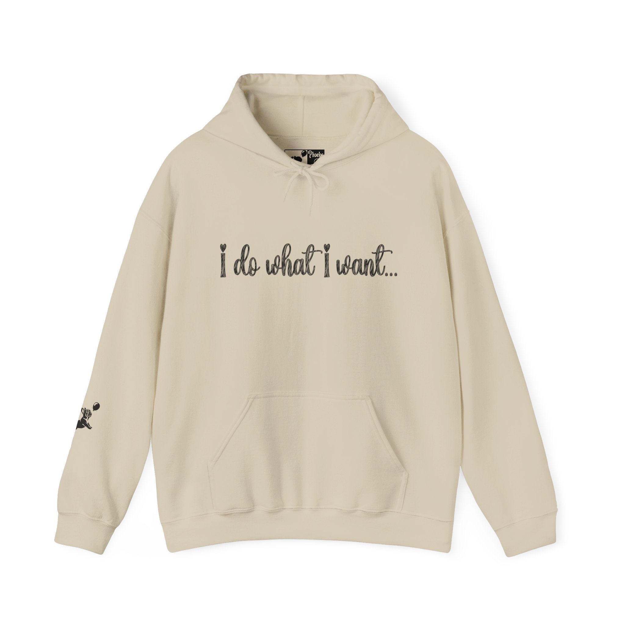 I Do What I Want + Naps, Frenchie Style ("Tan") | Comfy Hoodie - Image 6