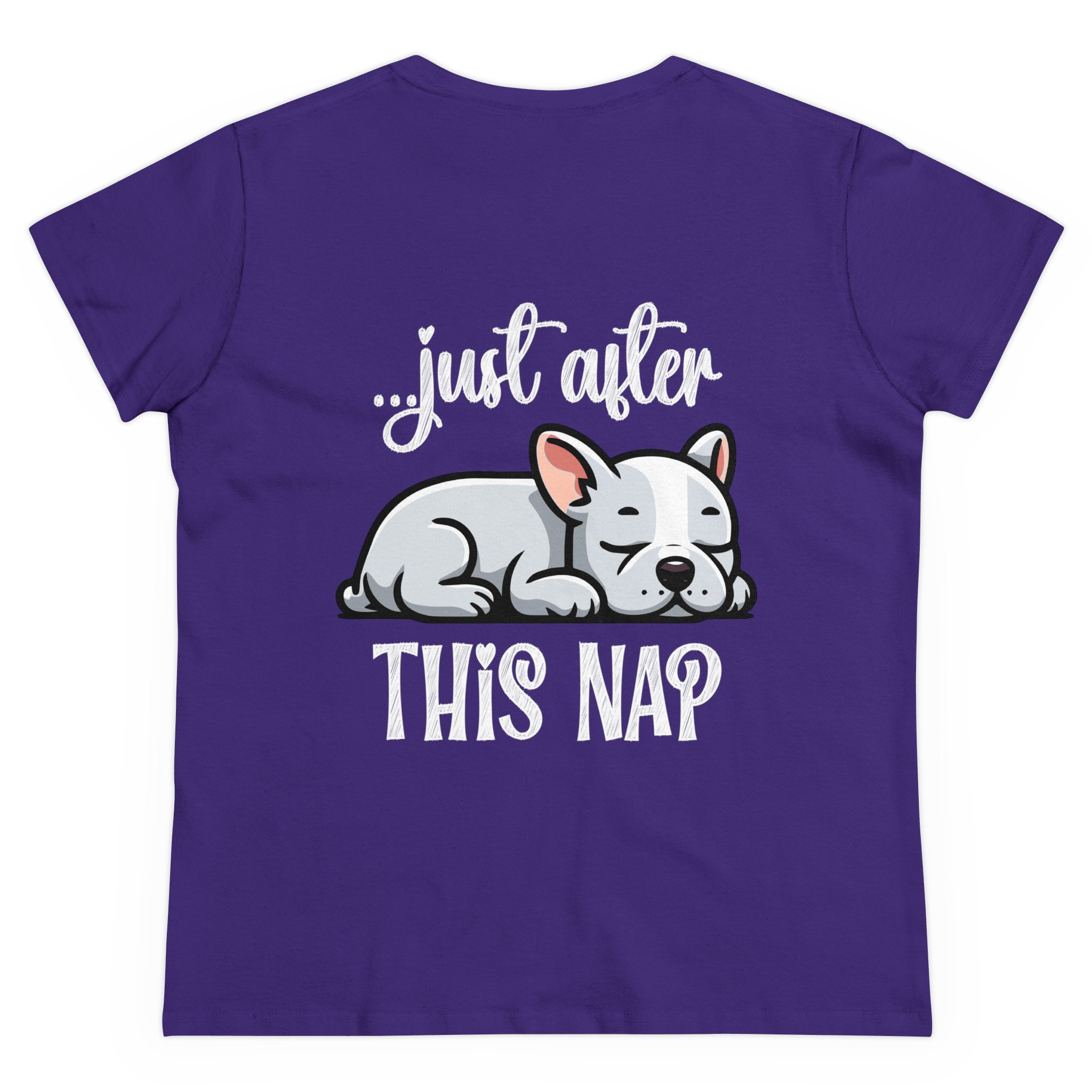 I Do What I Want + Naps, Frenchie Style ("Blue") | Cotton Tee - Image 17