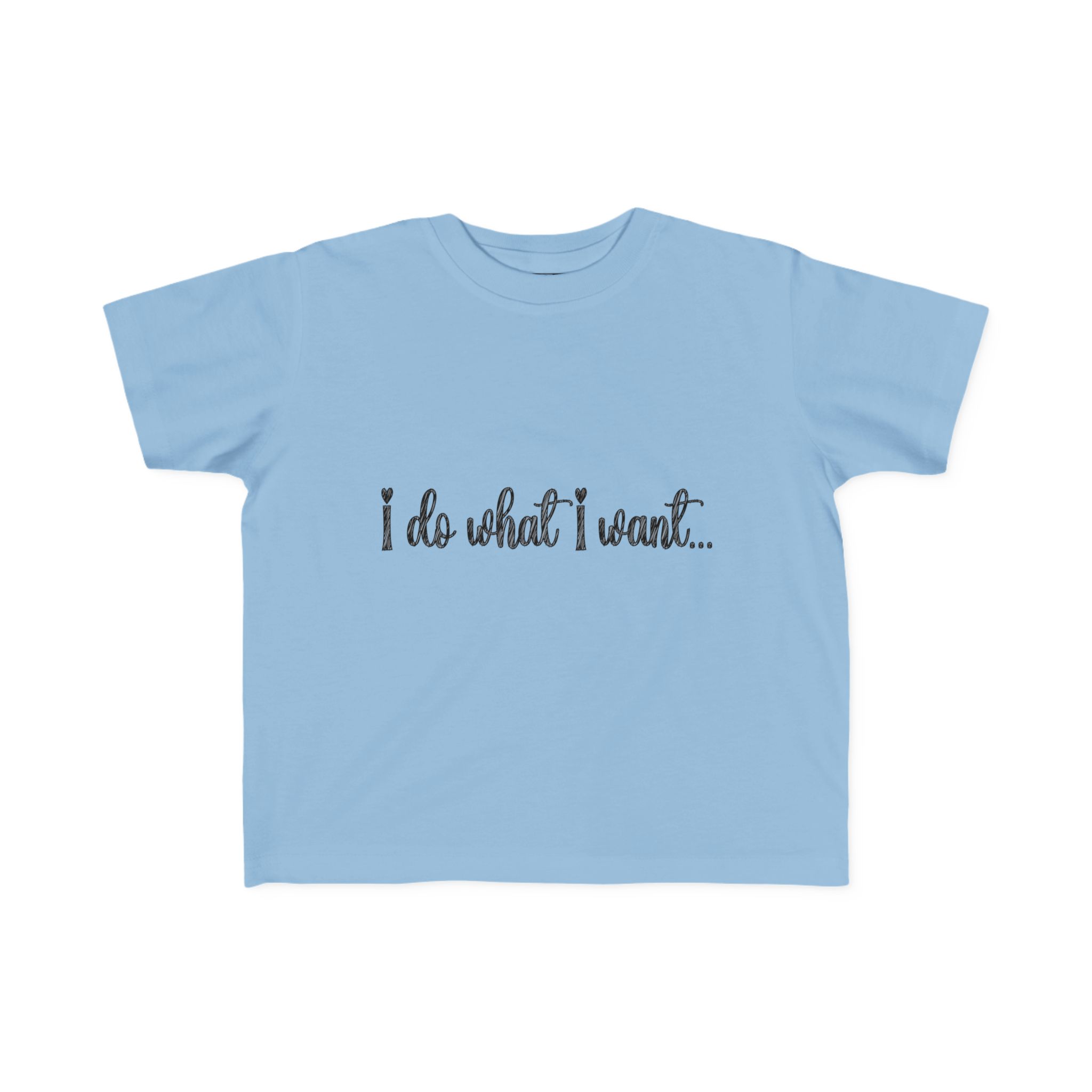 Toddler's I Do What I Want + Naps, Frenchie Style ("Blue") | Cotton Tee - Image 11