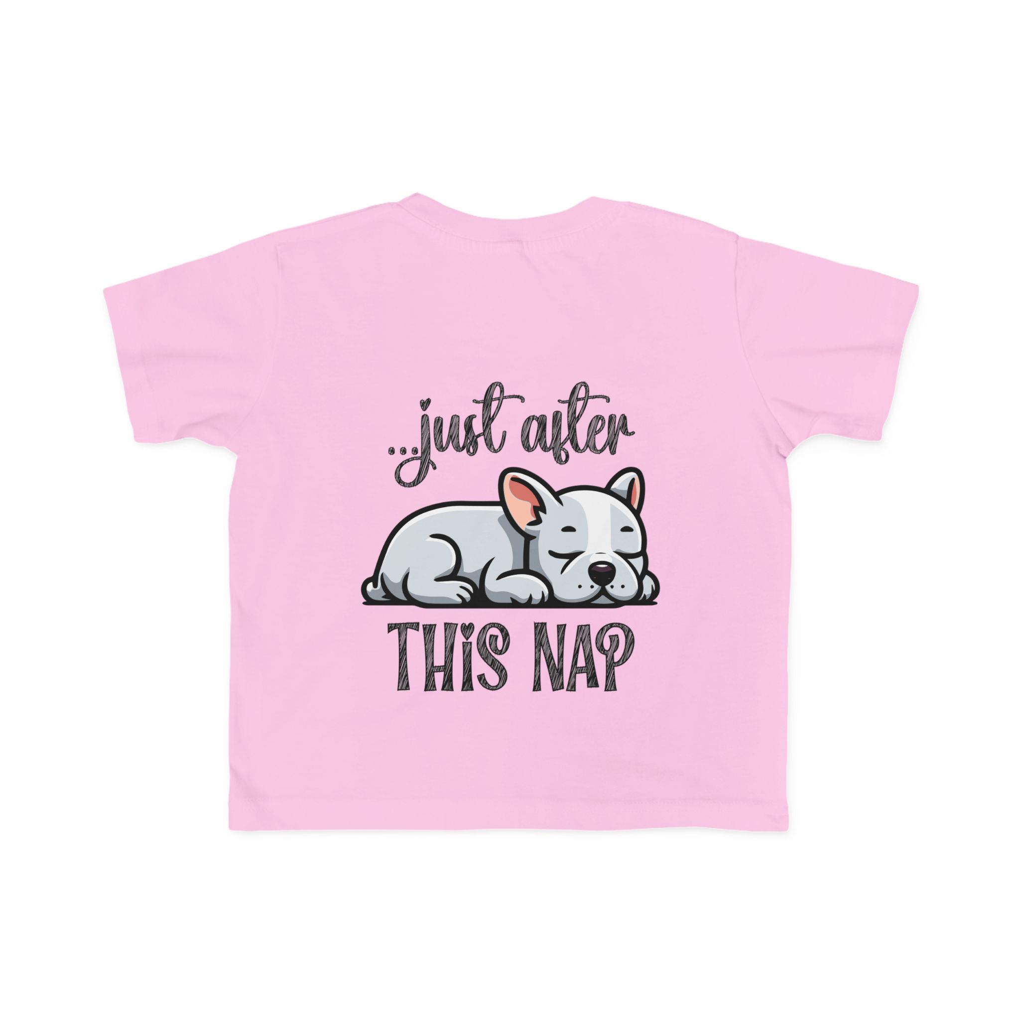 Toddler's I Do What I Want + Naps, Frenchie Style ("Blue") | Cotton Tee - Image 13