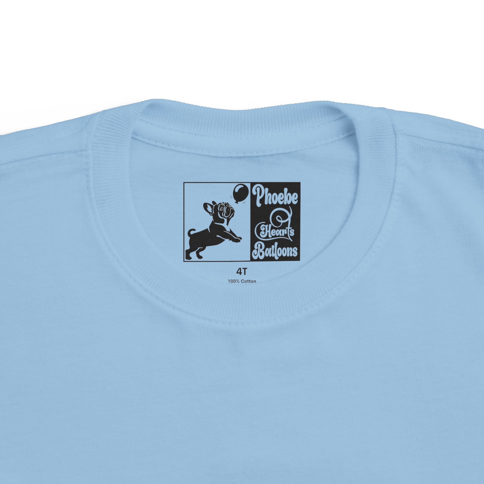 Toddler's I Do What I Want + Naps, Frenchie Style ("Blue") | Cotton Tee - Image 12