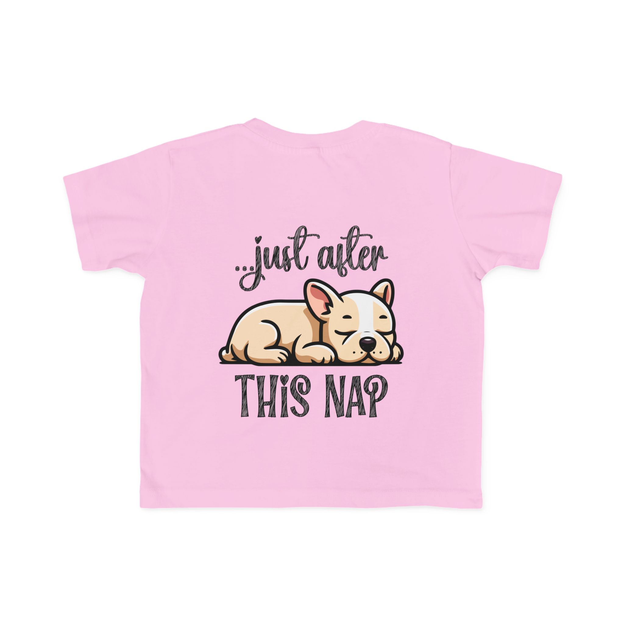 Toddler's I Do What I Want + Naps, Frenchie Style ("Tan") | Cotton Tee - Image 13