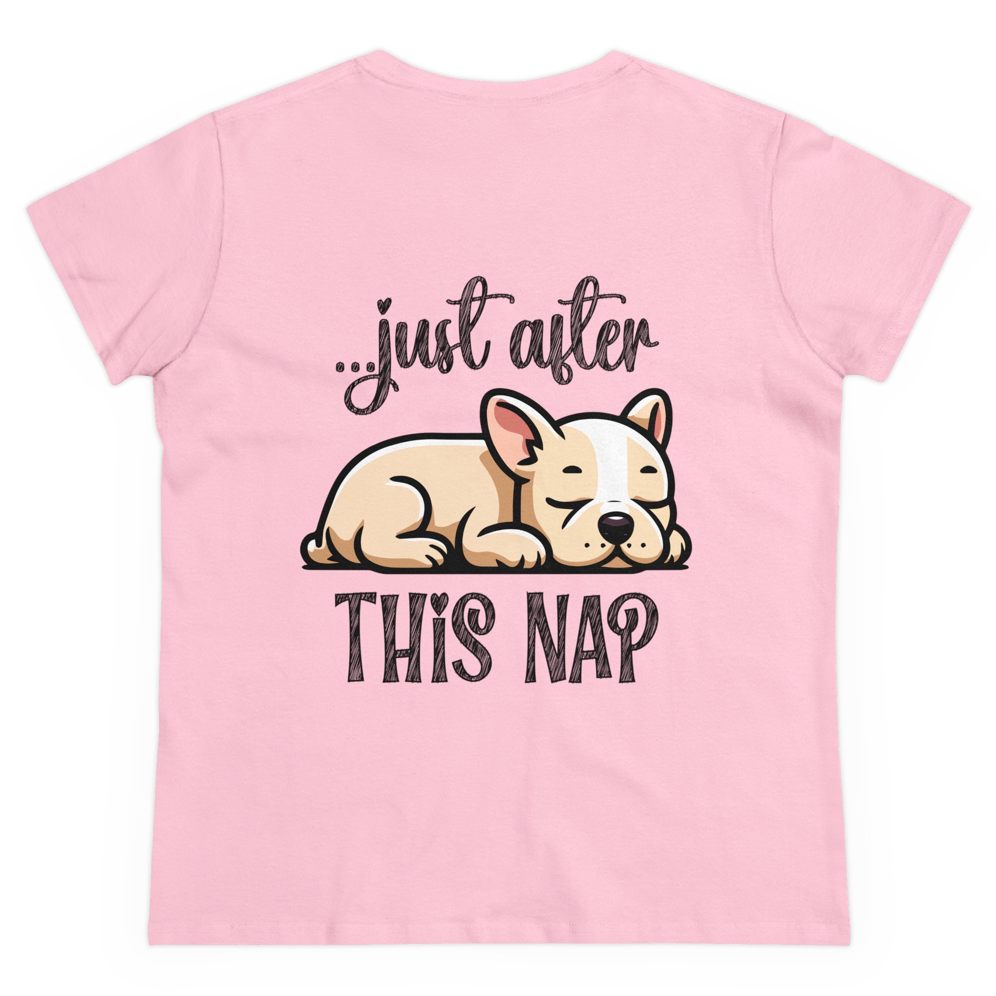 I Do What I Want + Naps, Frenchie Style ("Tan") | Cotton Tee - Image 3