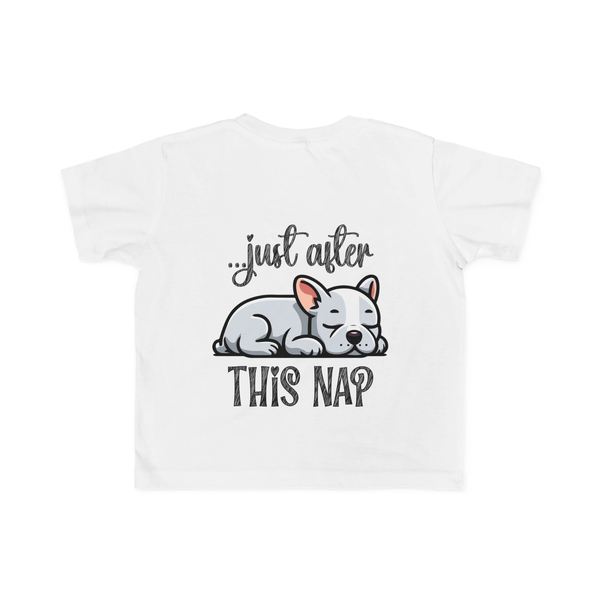 Toddler's I Do What I Want + Naps, Frenchie Style ("Blue") | Cotton Tee