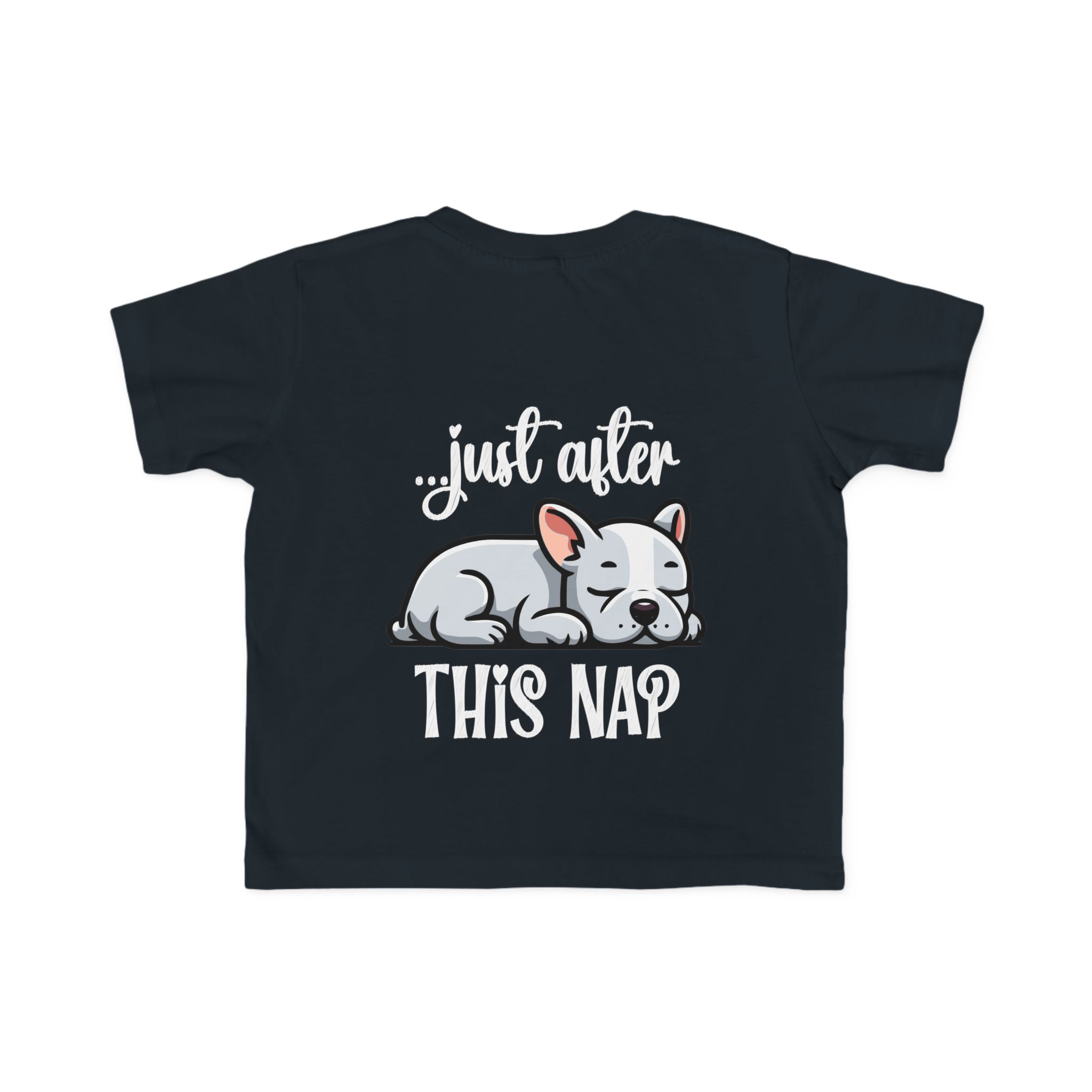 Toddler's I Do What I Want + Naps, Frenchie Style ("Blue") | Cotton Tee - Image 32