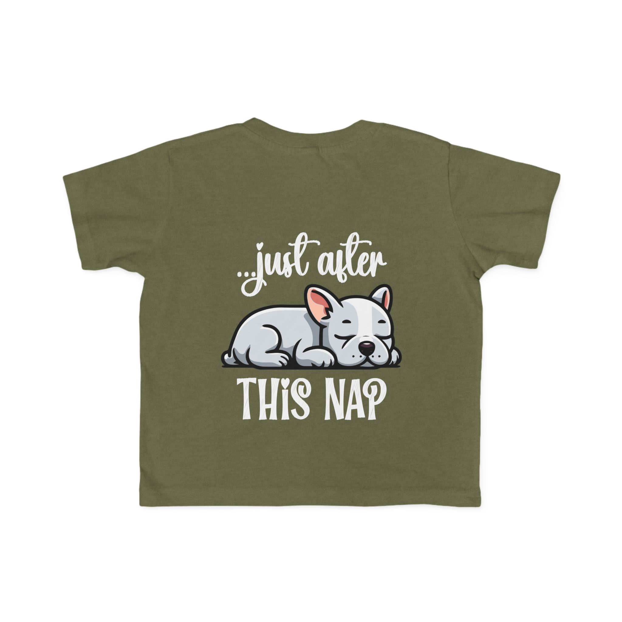Toddler's I Do What I Want + Naps, Frenchie Style ("Blue") | Cotton Tee - Image 20