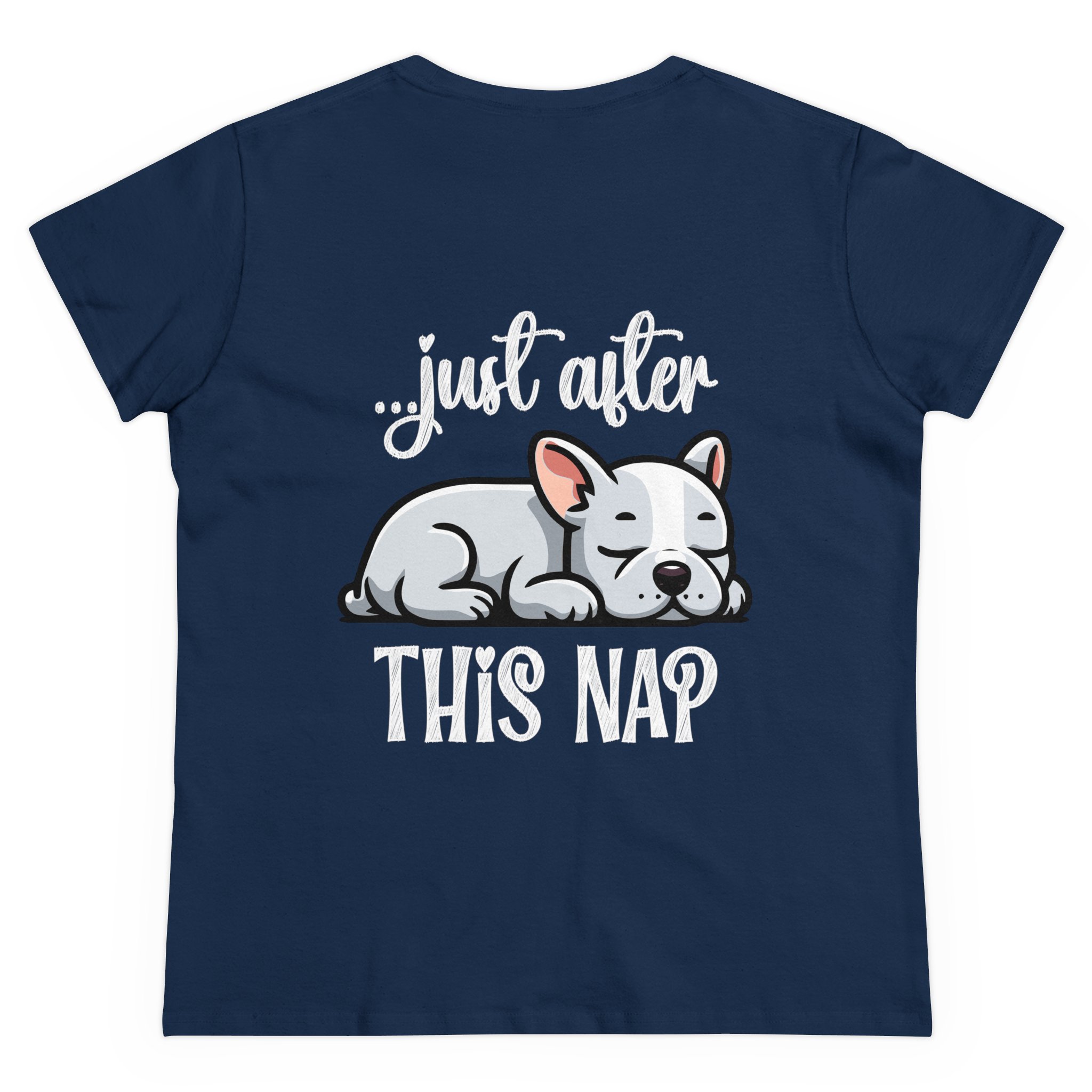 I Do What I Want + Naps, Frenchie Style ("Blue") | Cotton Tee - Image 14
