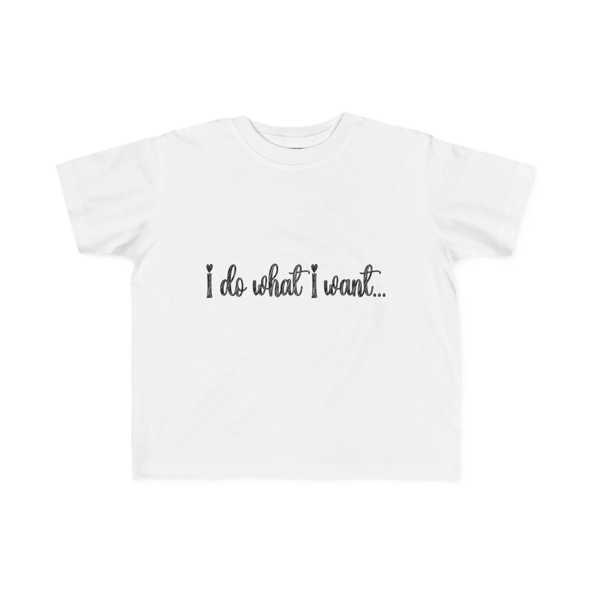 Toddler's I Do What I Want + Naps, Frenchie Style ("Tan") | Cotton Tee - Image 2
