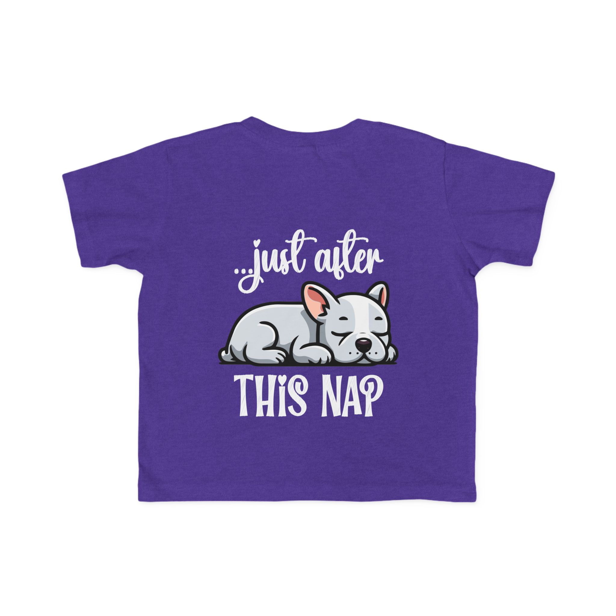 Toddler's I Do What I Want + Naps, Frenchie Style ("Blue") | Cotton Tee - Image 35