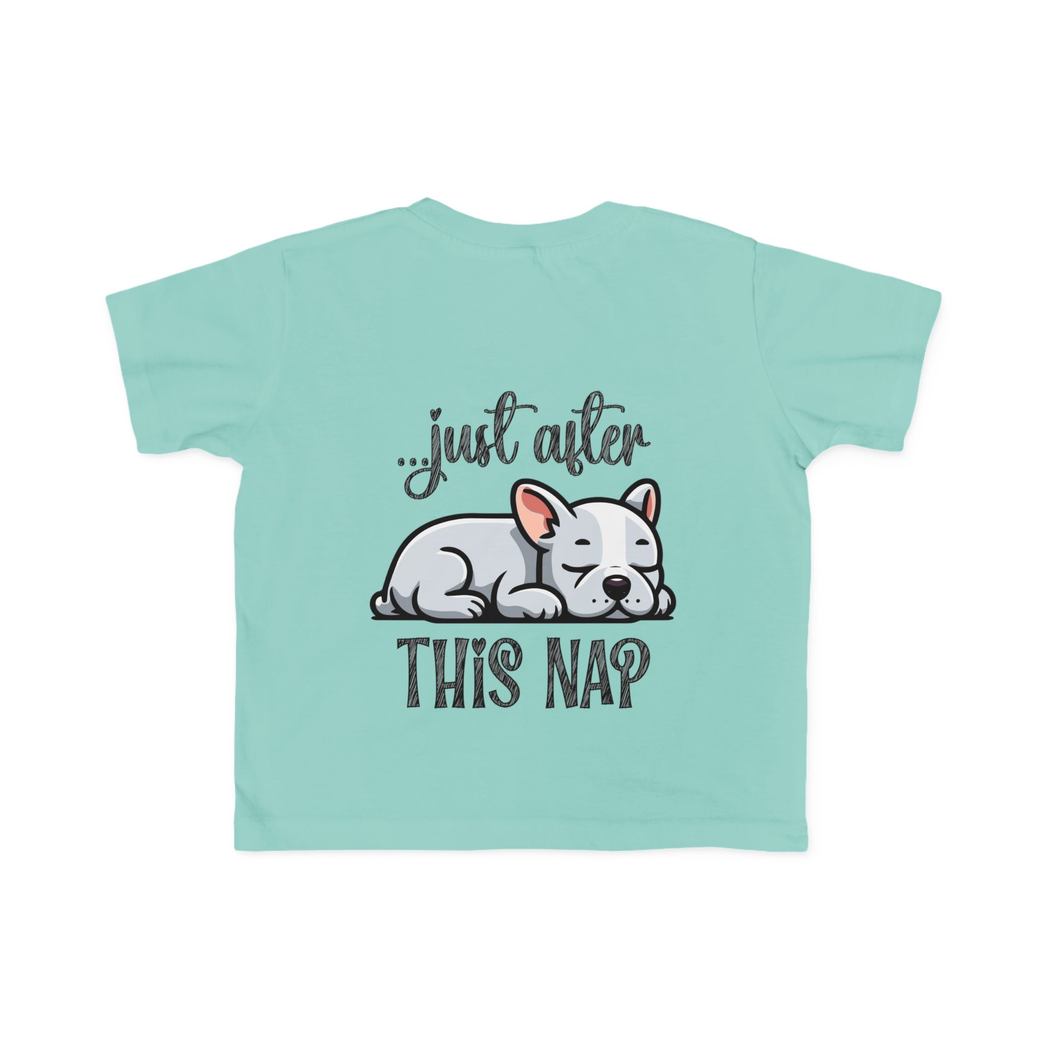 Toddler's I Do What I Want + Naps, Frenchie Style ("Blue") | Cotton Tee - Image 23