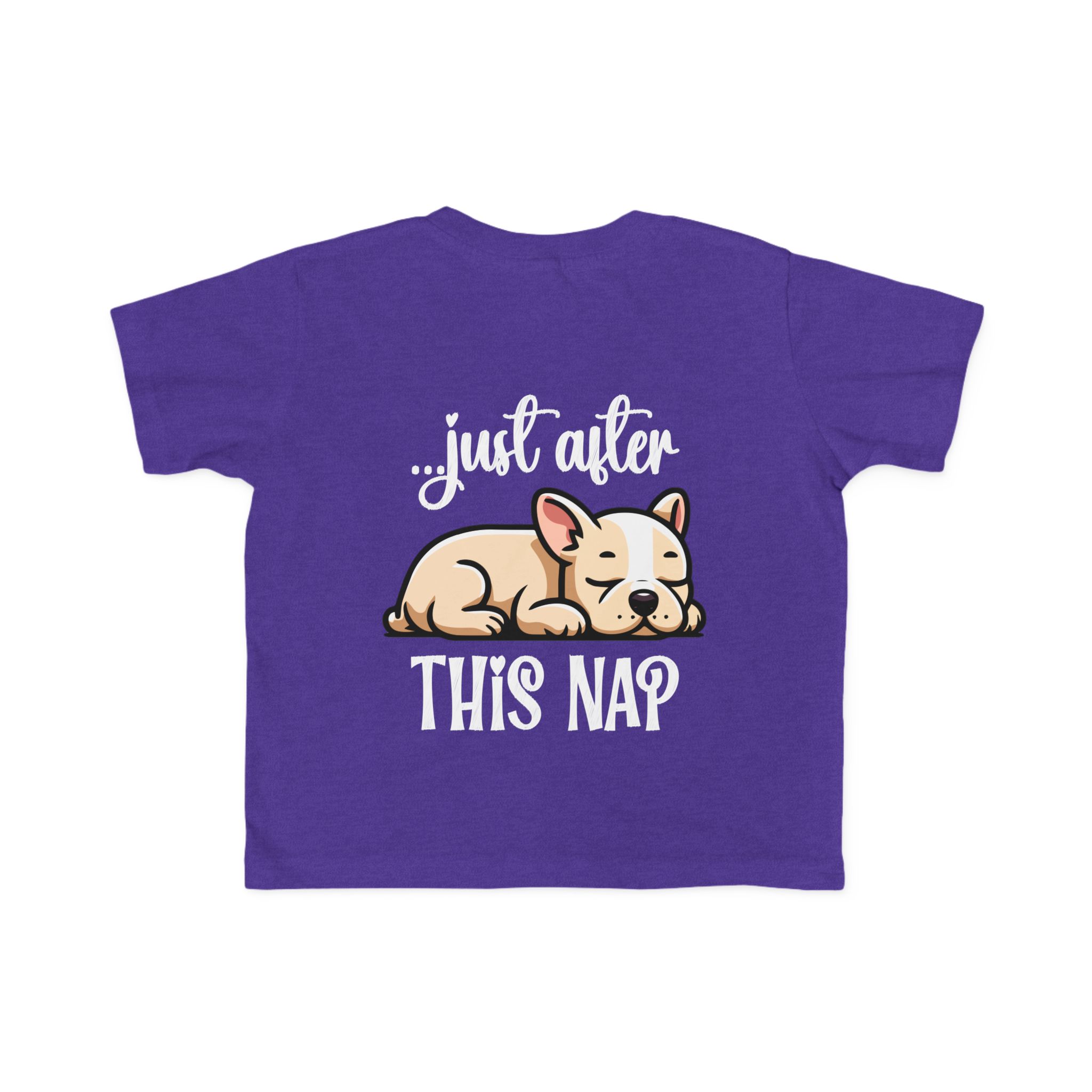 Toddler's I Do What I Want + Naps, Frenchie Style ("Tan") | Cotton Tee - Image 26