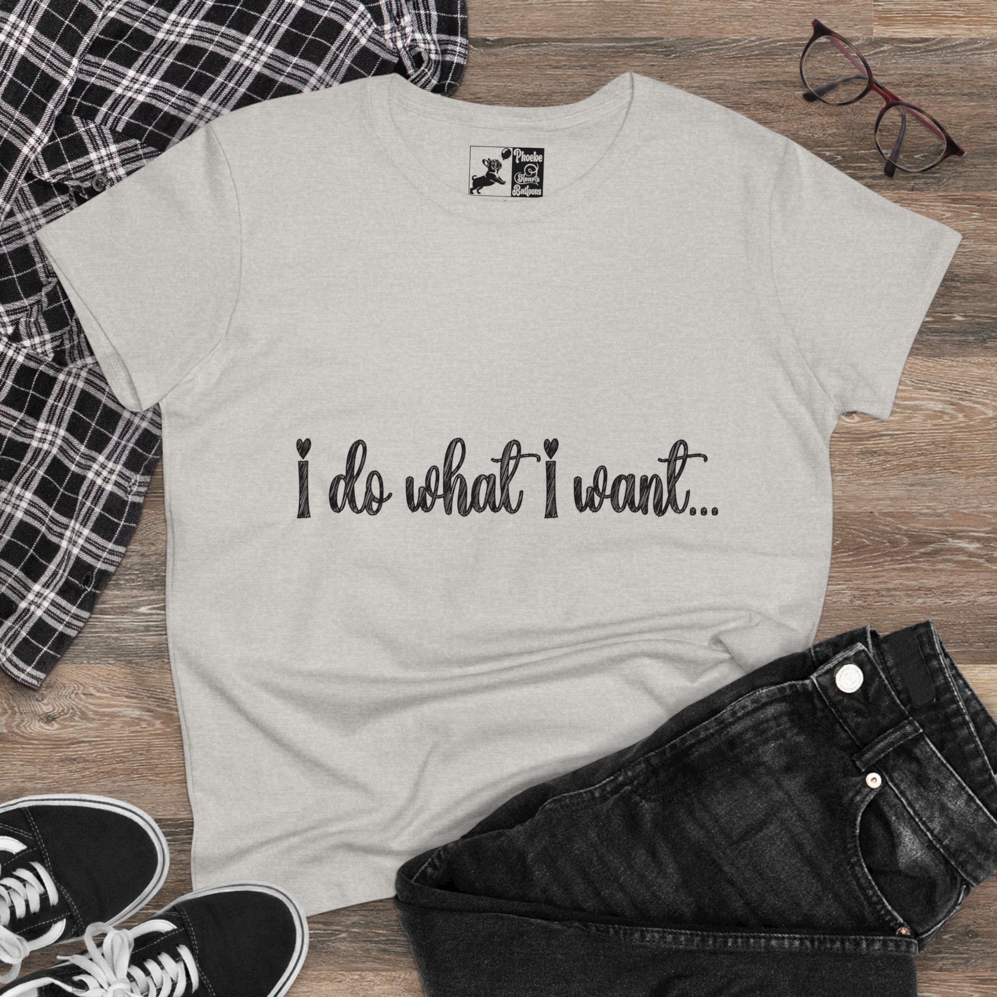 I Do What I Want + Naps, Frenchie Style ("Blue") | Cotton Tee - Image 9