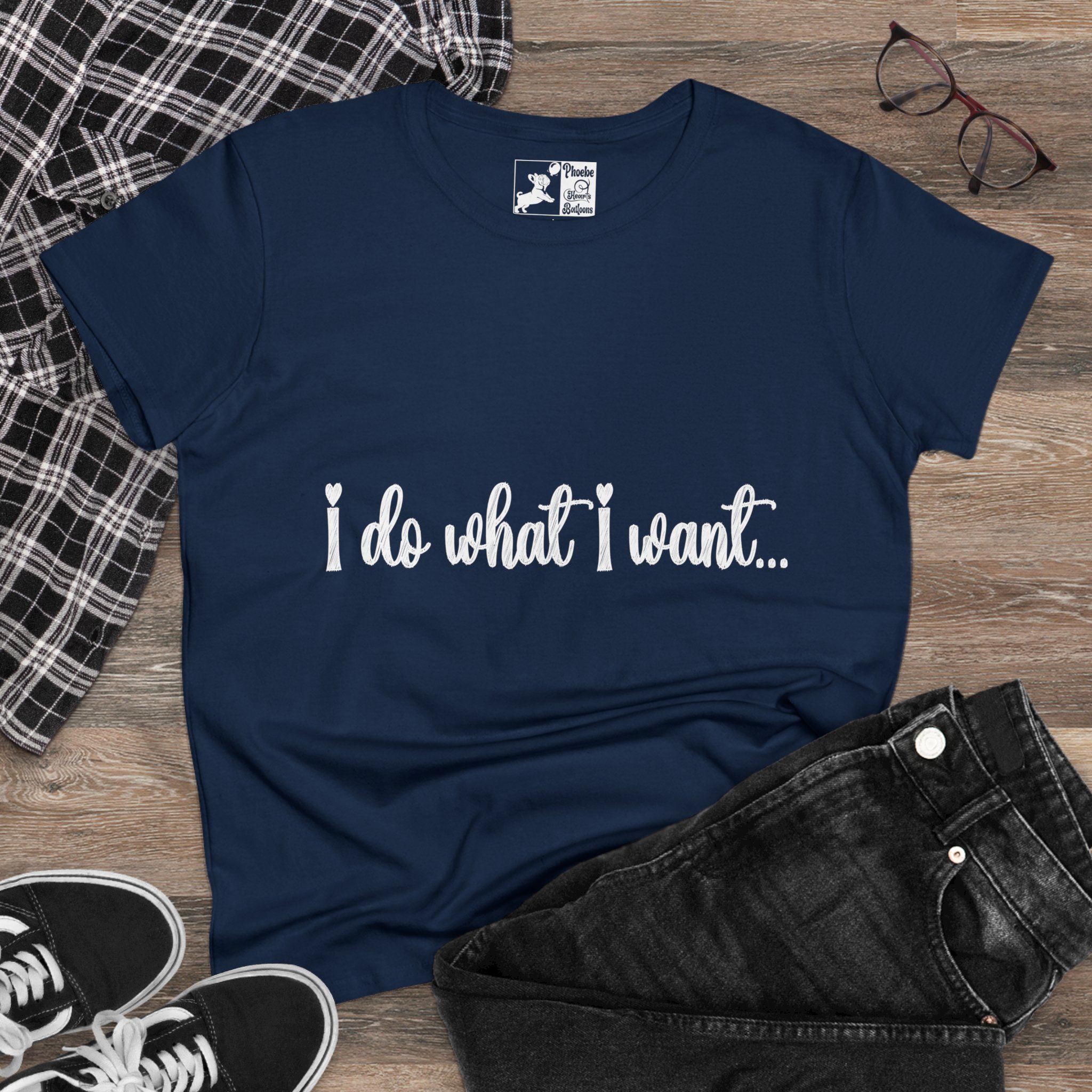 I Do What I Want + Naps, Frenchie Style ("Blue") | Cotton Tee - Image 15