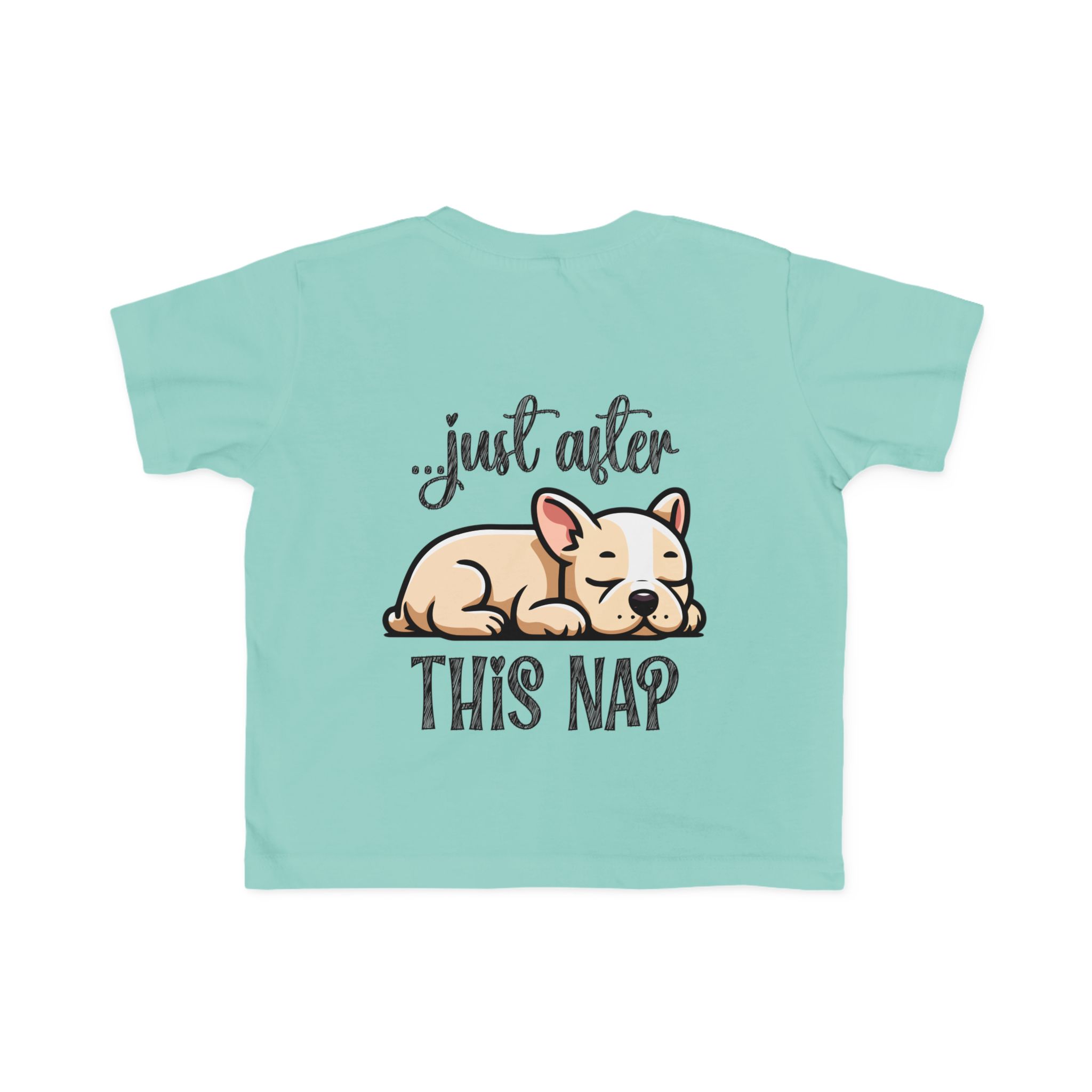 Toddler's I Do What I Want + Naps, Frenchie Style ("Tan") | Cotton Tee - Image 35